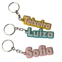 Chaveiros Nome Personalizado Impressão