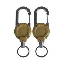 Chaveiros Retráteis Antifurto Esportivos 2 Peças Anel De Chave Elástico Para Exterior Com Fivela