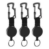 Chaveiros retráteis DELSWIN Heavy Duty, pacote com 3