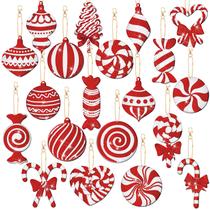 Chaveiros Tondiamo, 20 peças de cana-de-doces de Natal, pintura de diamantes Chaveiros Tondiamo, 20 peças de cana-de-doces de Natal, pintura de diamantes