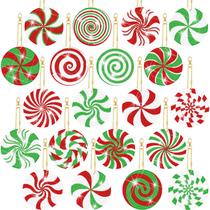 Chaveiros Tondiamo, 20 peças de cana-de-doces de Natal, pintura de diamantes Chaveiros Tondiamo, 20 peças de cana-de-doces de Natal, pintura de diamantes