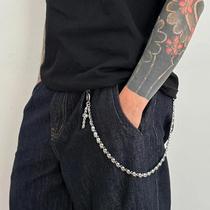 Chaveiros Vintage Unissex De Metal Rock Punk Com Caveira Goth, Corrente De Cintura Para Jeans,
