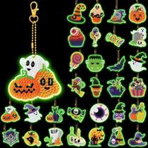 CHAVEIROS WILLBOND, 30 peças, Glow in Dark, Halloween Diamond Art CHAVEIROS WILLBOND, 30 peças, Glow in Dark, Halloween Diamond Art