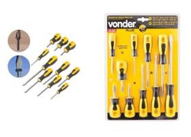 Chaves De Fenda E Philips Vanádio Cabo Anatômico 10 Peças