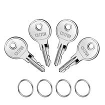 Chaves ZIYIZE CH751 para armário de trailer/camper, pacote com 4