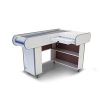 Check Out 140 Branco Artlux Corredor Inox Padrão F Azul