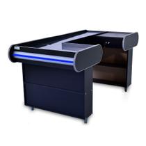 Check Out 180 Dark Preto Artlux Corredor Inox Padrão F Azul