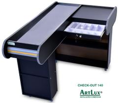 Check Out Artlux Dark Preto 140 Corredor Padrão Inox Fx Am