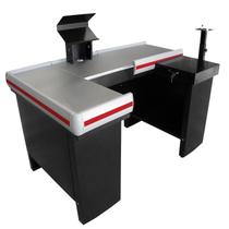 Checkout De Mercado De 1,50M Balcão Caixa Para Supermercados Comercio Innal