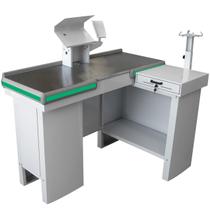 Checkout Leve De 1,30M Mesa Reta Com Kit e Furação Para Balança Innal