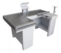 Checkout Supermercado Caixa Mercado Metalico 1,80m Bilateral Checkout Supermercado Caixa Mercado Metalico 1,80m Bilateral