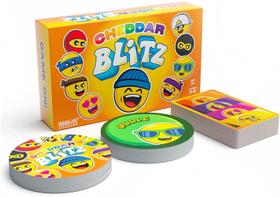Cheddar Blitz: Novo jogo de cartas emocionante para crianças, adolescentes e famílias- Super diversão para noite de jogo em família, aniversário, natal, feriado, cartões e emojis de grande diversão