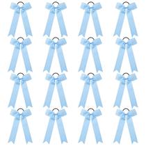 Cheer Bows DEEKA Light Blue Collegiate Style para meninas x16