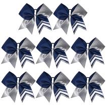 Cheer Bows DEEKA Two Toned Glitter para meninas líderes de torcida x8 Cheer Bows DEEKA Two Toned Glitter para meninas líderes de torcida x8