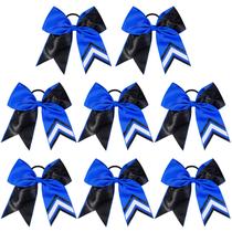 Cheer Bows DEEKA Two Toned Glitter preto/azul royal x8 meninas Cheer Bows DEEKA Two Toned Glitter preto/azul royal x8 meninas