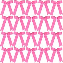 Cheer Bows Hipcheer Collegiate Style para meninas, 20 peças de rosa choque Cheer Bows Hipcheer Collegiate Style para meninas, 20 peças de rosa choque