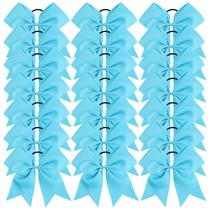 Cheer Bows Oaoleer 21 peças, 20 cm, azul celeste, jumbo com suporte de rabo de cavalo Cheer Bows Oaoleer 21 peças, 20 cm, azul celeste, jumbo com suporte de rabo de cavalo