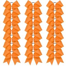 Cheer Bows Oaoleer 21 peças, 20 cm, laranja, jumbo com suporte de rabo de cavalo Cheer Bows Oaoleer 21 peças, 20 cm, laranja, jumbo com suporte de rabo de cavalo
