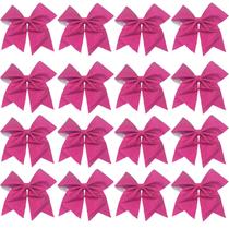 Cheer Hair Bows Hipcheer Glitter HotPink para meninas x16 Cheer Hair Bows Hipcheer Glitter HotPink para meninas x16