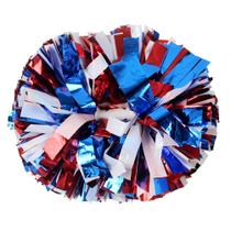 Cheerleading Pom Poms Lovecheer azul, vermelho e branco (2 unidades)