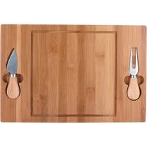 CHEESY JG P/ QUEIJO 36x24x2cm BAMBU NATURAL 3PÇ