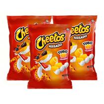 Cheetos Elma Chips Tubo Sabor Queijo Cheddar 39g Kit com três unidades
