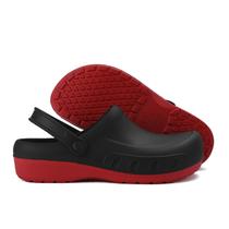 Chef Clogs MEIAGDT Masculino para cozinha, antiderrapante, impermeável, preto