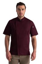 Chef Coat Chef Works Springfield Merlot, ajuste pequeno e personalizado Chef Coat Chef Works Springfield Merlot, ajuste pequeno e personalizado