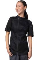 Chef Coat Chef Works Varkala Black Medium para mulheres Chef Coat Chef Works Varkala Black Medium para mulheres