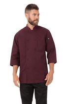 Chef Coat Masculino Chef Works Morocco Merlot Small