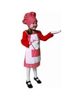 Chef Costume Dress Up America para crianças - Baker Uniform Girls