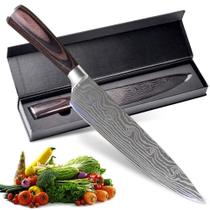 Chef Knife AUIIKIY Professional em aço inoxidável alemão de 8 polegadas Chef Knife AUIIKIY Professional em aço inoxidável alemão de 8 polegadas