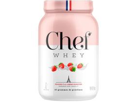 Chef Whey (907g) - Sabor: Morango com Chantilly