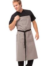 Chef Works Unissex Portland Chefs Bib Apron, Preto, Um Tamanho