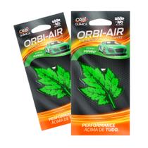 Cheirinho automotivo folhinha perfumada Verde Kit c/ 2 - ORBI