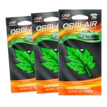 Cheirinho automotivo folhinha perfumada Verde Kit c/ 3