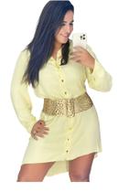 Chemise com botões estilo Mullet