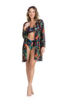 Chemise Crepe com botões personalizados La Playa 50123