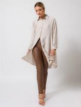 Chemise Cristalina Elegante e Versátil em Viscose e Poliéster Chemise Cristalina Elegante e Versátil em Viscose e Poliéster