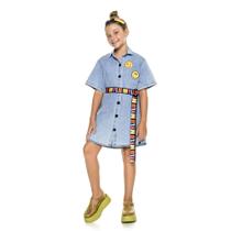 Chemise infantil jeans patch Chemise infantil jeans patch