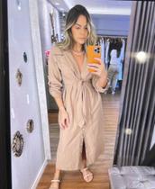 Chemise Laura mídi com botões