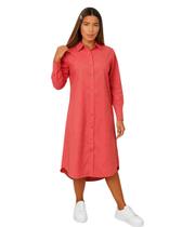 Chemise Midi Manga 3/4 em Viscose Chemise Midi Manga 3/4 em Viscose