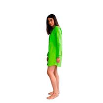 Chemise tricoline lima Pijama Dormir Vestido Camisão Verde Chemise tricoline lima Pijama Dormir Vestido Camisão Verde