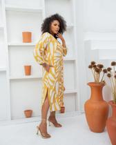 Chemise/Vestido Manga e Branca Plus Size Chic Shirlei Chemise/Vestido Manga e Branca Plus Size Chic Shirlei