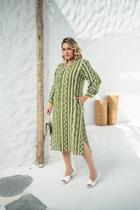 Chemise/Vestido Verde e Branca Plus Size Chic Esmeralda Chemise/Vestido Verde e Branca Plus Size Chic Esmeralda