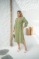 Chemise/Vestido Verde e Branca Plus Size Chic Esmeralda Chemise/Vestido Verde e Branca Plus Size Chic Esmeralda