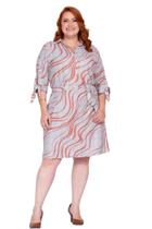 Chemisie Feminino Medi Plus - Social Outono - Terracota - 100% Poliéster