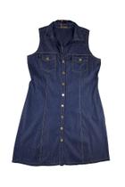 Chemisier Jeans com Bolsos e Barra a Fio - An Manifesto Chemisier Jeans com Bolsos e Barra a Fio - An Manifesto