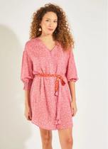 Chemisier Padrão Fábula Romance Rosa 532814 Chemisier Padrão Fábula Romance Rosa 532814