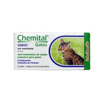 Chemital Gatos Vermífugo c/ 4 Comprimidos